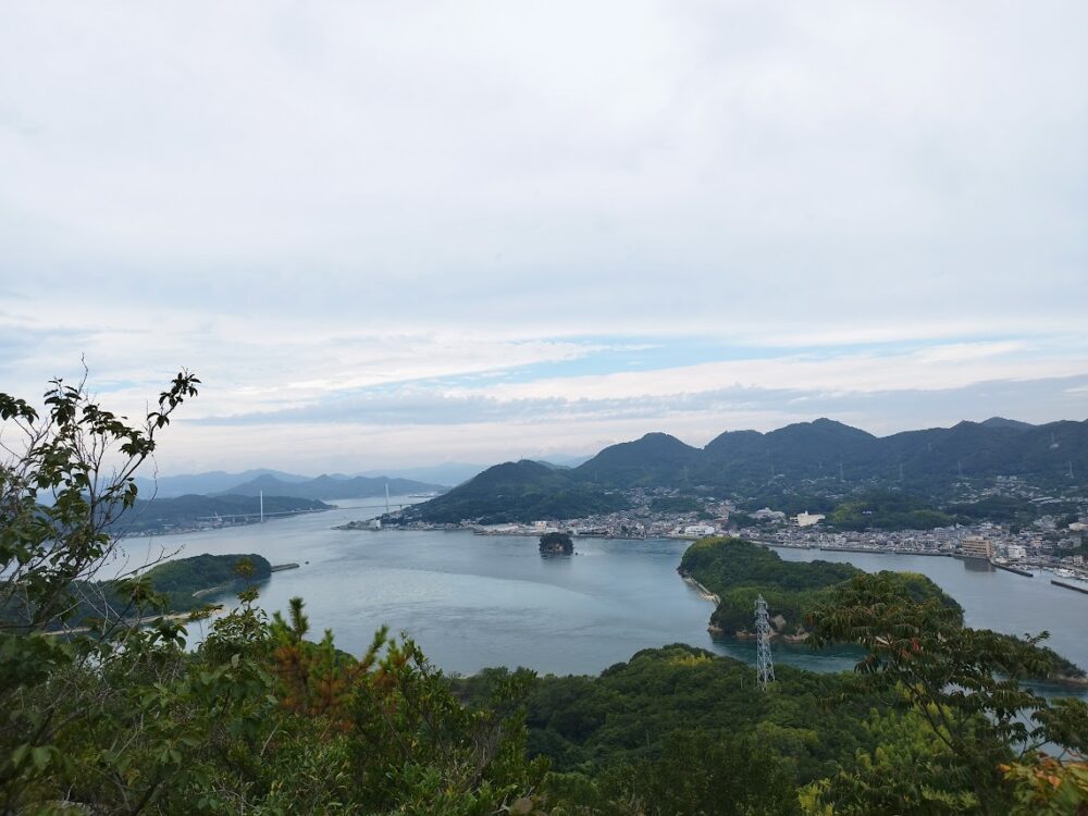 サウンド波間田キャンプ場　立石山からの眺め